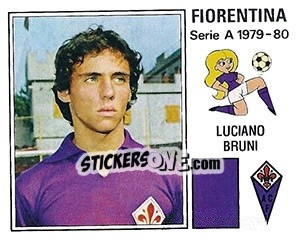 Sticker Luciano Bruni - Calciatori 1979-1980 n. 106 - Panini