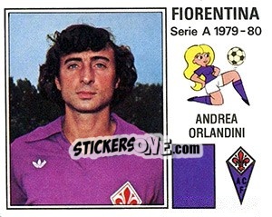 Sticker Andrea Orlandini - Calciatori 1979-1980 - Panini