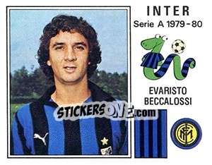 Cromo Evaristo Beccalossi - Calciatori 1979-1980 - Panini