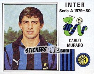 Sticker Carlo Muraro - Calciatori 1979-1980 n. 127 - Panini