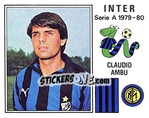 Figurina Claudio Ambu - Calciatori 1979-1980 - Panini
