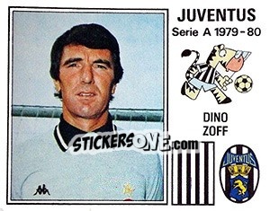 Sticker Dino Zoff - Calciatori 1979-1980 n. 136 - Panini