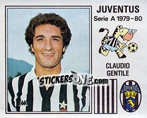 Sticker Claudio Gentile - Calciatori 1979-1980 n. 138 - Panini