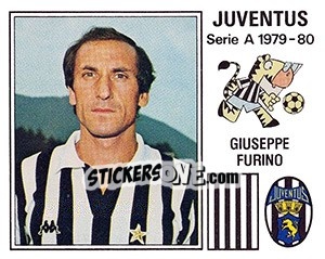 Sticker Giuseppe Furino - Calciatori 1979-1980 n. 141 - Panini