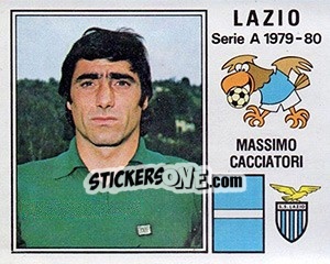 Sticker Massimo Caccatori - Calciatori 1979-1980 - Panini
