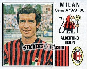 Sticker Albertino Bigon - Calciatori 1979-1980 - Panini