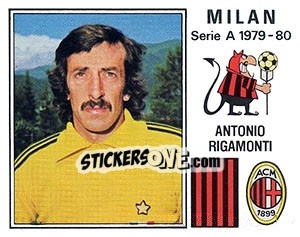 Sticker Antonio Rigamonti - Calciatori 1979-1980 - Panini