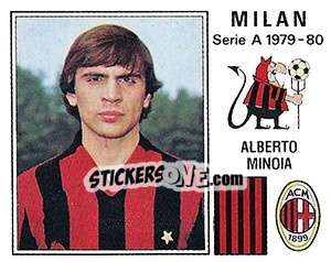 Sticker Alberto Minoia - Calciatori 1979-1980 n. 186 - Panini