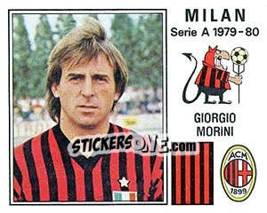 Sticker Giorgio Morini - Calciatori 1979-1980 n. 187 - Panini