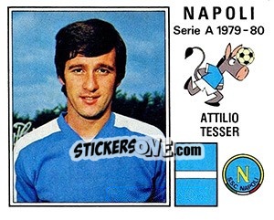 Sticker Attilio Tesser - Calciatori 1979-1980 n. 197 - Panini