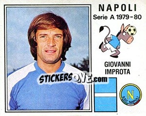 Sticker Giovanni Improta - Calciatori 1979-1980 n. 208 - Panini