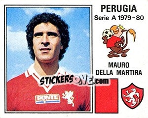 Sticker Mauro Della Martira - Calciatori 1979-1980 n. 215 - Panini