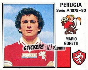 Sticker Mario Goretti - Calciatori 1979-1980 n. 220 - Panini