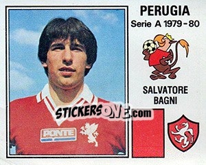 Sticker Salvatore Bagni - Calciatori 1979-1980 n. 222 - Panini