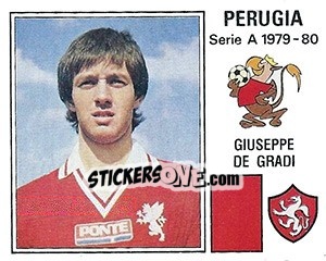 Sticker Giuseppe De Gradi - Calciatori 1979-1980 - Panini