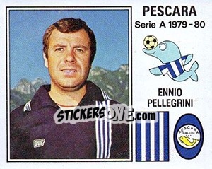 Sticker Ennio Pellegrini - Calciatori 1979-1980 n. 232 - Panini