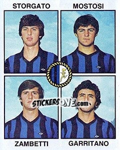 Sticker Storgato / Mostosi / Zambetti / Garritano - Calciatori 1979-1980 - Panini