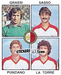 Sticker Grassi / Sasso / Punziano / La Torre - Calciatori 1979-1980 - Panini