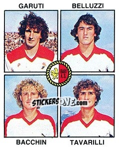 Figurina Garuti / Belluzzi / Bacchin / Tavarilli - Calciatori 1979-1980 - Panini