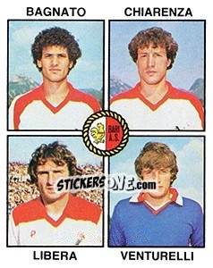 Figurina Bagnato / Chiarenza / Libera / Venturelli - Calciatori 1979-1980 - Panini