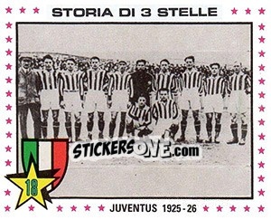 Sticker Juventus, 1925-26