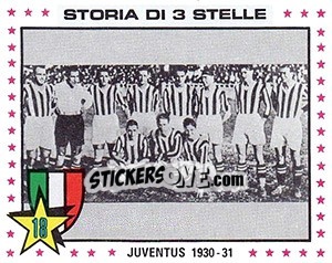 Sticker Juventus, 1930-31 - Calciatori 1979-1980 n. 338 - Panini