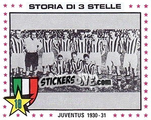 Figurina Juventus, 1930-31 - Calciatori 1979-1980 - Panini