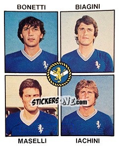Sticker Bonetti / Biagini / Maselli / Iachini - Calciatori 1979-1980 - Panini