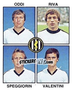 Sticker Oddi / Riva / Speggiorin / Valentini - Calciatori 1979-1980 n. 351 - Panini