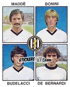 Sticker Madde / Bonini / Budelacci / De Bernardi - Calciatori 1979-1980 - Panini