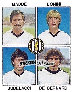 Sticker Madde / Bonini / Budelacci / De Bernardi - Calciatori 1979-1980 n. 353 - Panini