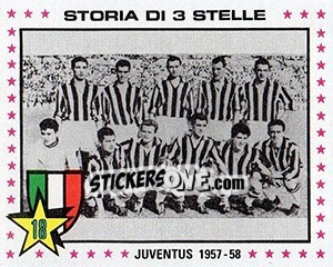 Sticker Juventus, 1957-58