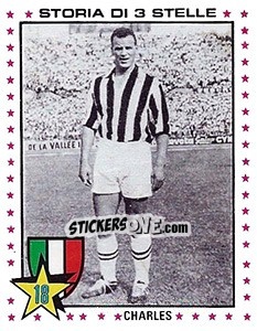Sticker John Charles - Calciatori 1979-1980 - Panini