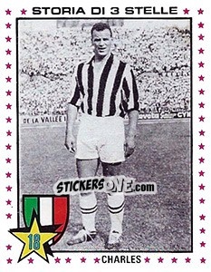 Sticker John Charles - Calciatori 1979-1980 n. 365 - Panini