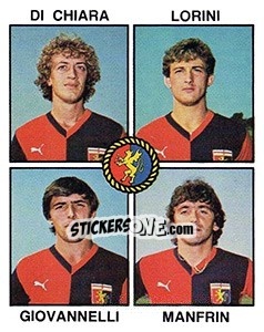 Sticker Di Chiara / Lorini / Giovanelli / Manfrin - Calciatori 1979-1980 - Panini