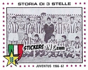 Figurina Juventus, 1966-67 - Calciatori 1979-1980 - Panini