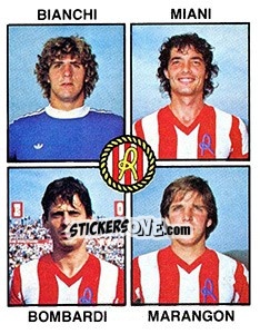 Sticker Bianchi / Miani / Bombardi / Marangon - Calciatori 1979-1980 - Panini