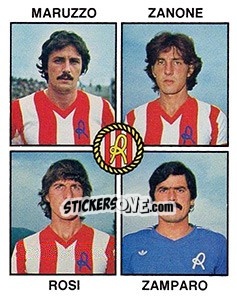 Sticker Maruzzo / Zanone / Rosi / Zamparo - Calciatori 1979-1980 n. 379 - Panini