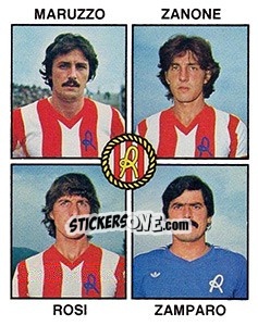 Sticker Maruzzo / Zanone / Rosi / Zamparo - Calciatori 1979-1980 - Panini