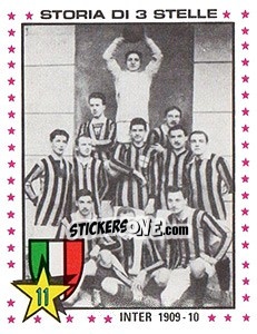 Sticker Inter, 1909-10 - Calciatori 1979-1980 n. 381 - Panini