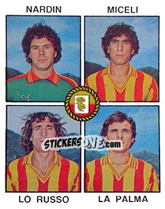Cromo Nardin / Miceli / Lo Russo / La Palma - Calciatori 1979-1980 - Panini