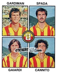 Cromo Gardiman / Spada / Gaiardi / Cannito - Calciatori 1979-1980 - Panini