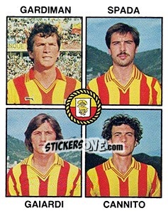 Sticker Gardiman / Spada / Gaiardi / Cannito - Calciatori 1979-1980 n. 387 - Panini