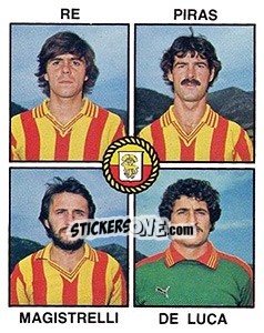Sticker Redeghieri / Piras / Magistrelli / De Luca - Calciatori 1979-1980 - Panini