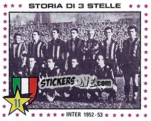 Sticker Inter, 1952-53