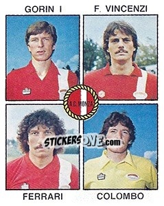 Sticker Gorin / F. Vincenzi / Ferrari / Colombo - Calciatori 1979-1980 n. 406 - Panini