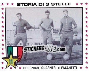 Sticker Burgnich / Guarneri / Facchetti - Calciatori 1979-1980 - Panini