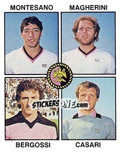 Sticker Montesano / Magherini / Bergossi / Casari - Calciatori 1979-1980 - Panini