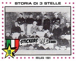 Sticker Milan, 1901 - Calciatori 1979-1980 n. 417 - Panini