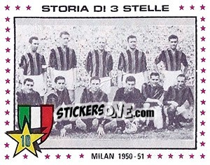 Figurina Milan, 1950-51 - Calciatori 1979-1980 - Panini